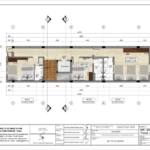 Mặt bằng tầng 3 trong dự án thiết kế nhà nghỉ tại Hà Giang