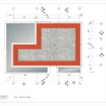 Mặt bằng tầng áp mái của căn biệt thự hiện đại ở Nghệ An