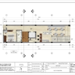 Mặt bằng tầng lửng của nhà nghỉ 4 tầng tại Hà Giang