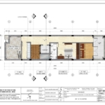 Mặt bằng tầng tum của nhà nghỉ 4 tầng tại Hà Giang