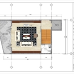 Mặt bằng thiết kế tầng 2 trong dự án cải tạo nhà phố ven hồ tại Hà Nội