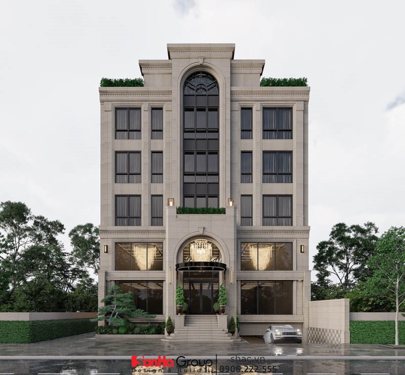 Ảnh khách sạn mini tân cổ điển sở hữu thiết kế khoa học, tối ưu công năng