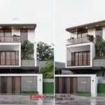 Nhà phố liền kề ngập tràn ánh sáng của bố mẹ và hai con gái