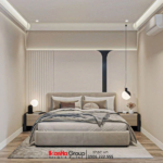 Phòng ngủ hiện đại tông trắng cho cô con gái duyên dáng của gia đình