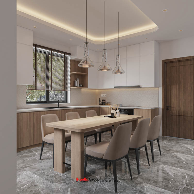 Giải pháp xây nhà ống 2 tầng 1 tum phong cách hiện đại trong ngõ nhỏ - Sơn Hà Group bậc thầy tối ưu không gian 3