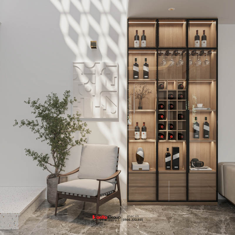 Giải pháp xây nhà ống 2 tầng 1 tum phong cách hiện đại trong ngõ nhỏ - Sơn Hà Group bậc thầy tối ưu không gian 69 Góc tiểu cảnh nhỏ xinh trong nhà ông Hùng