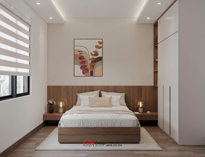 Giải pháp xây nhà ống 2 tầng 1 tum phong cách hiện đại trong ngõ nhỏ - Sơn Hà Group bậc thầy tối ưu không gian 5