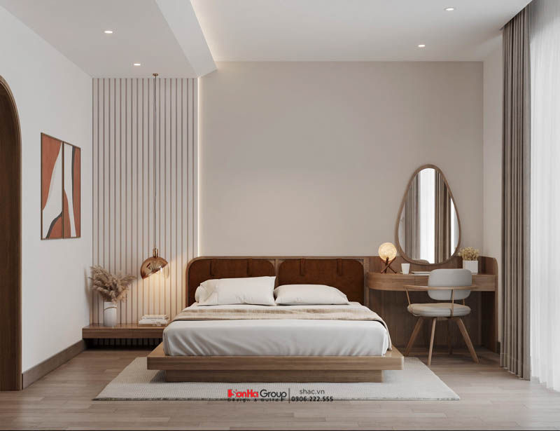 Giải pháp xây nhà ống 2 tầng 1 tum phong cách hiện đại trong ngõ nhỏ - Sơn Hà Group bậc thầy tối ưu không gian 9