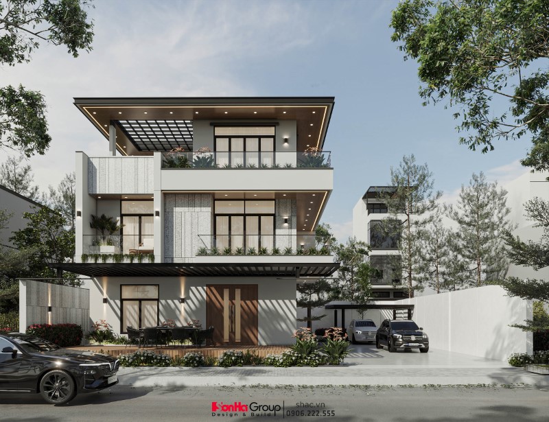 Biệt Thự 3 Tầng - Kiến Tạo Không Gian Sống Đẳng Cấp Với Thiết Kế Hiện Đại 5 Thiết kế biệt thự 3 tầng tại Nghệ An