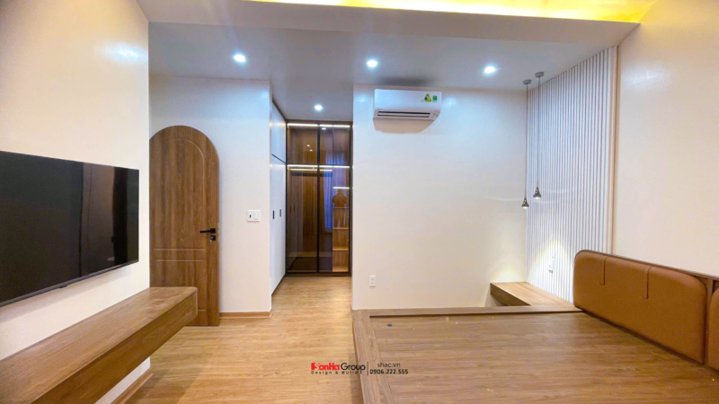 Giải pháp xây nhà ống 2 tầng 1 tum phong cách hiện đại trong ngõ nhỏ - Sơn Hà Group bậc thầy tối ưu không gian 66