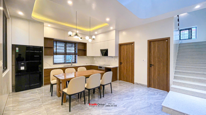 Giải pháp xây nhà ống 2 tầng 1 tum phong cách hiện đại trong ngõ nhỏ - Sơn Hà Group bậc thầy tối ưu không gian 72