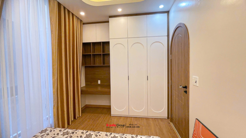 Giải pháp xây nhà ống 2 tầng 1 tum phong cách hiện đại trong ngõ nhỏ - Sơn Hà Group bậc thầy tối ưu không gian 75 Hoàn thiện công trình giống 90% so với 3D