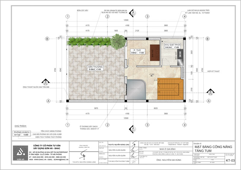 Giải pháp xây nhà ống 2 tầng 1 tum phong cách hiện đại trong ngõ nhỏ - Sơn Hà Group bậc thầy tối ưu không gian 20