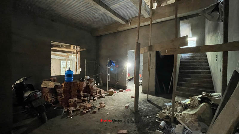 Giải pháp xây nhà ống 2 tầng 1 tum phong cách hiện đại trong ngõ nhỏ - Sơn Hà Group bậc thầy tối ưu không gian 52