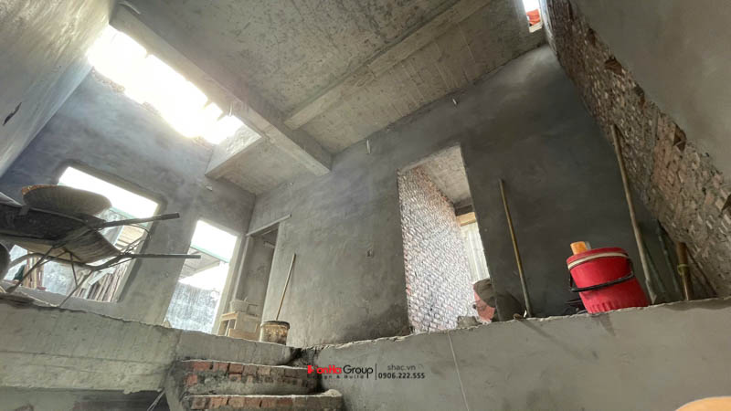 Giải pháp xây nhà ống 2 tầng 1 tum phong cách hiện đại trong ngõ nhỏ - Sơn Hà Group bậc thầy tối ưu không gian 45