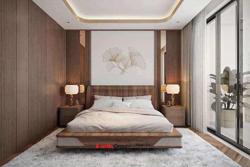 Biệt thự 3 tầng hiện đại: Căn nhà màu nắng lưu giữ một tình yêu 148 Thiết kế nội thất phòng ngủ master