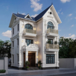 Mẫu nhà biệt thự phố 3 tầng tân cổ điển