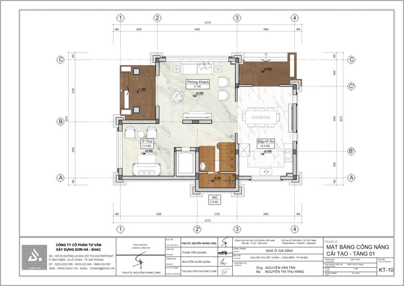 Mặt bằng tầng 1