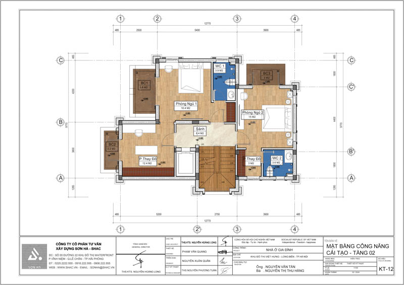 Mặt bằng tầng 2