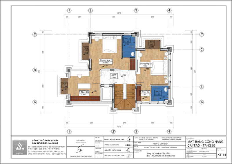 Mặt bằng tầng 3