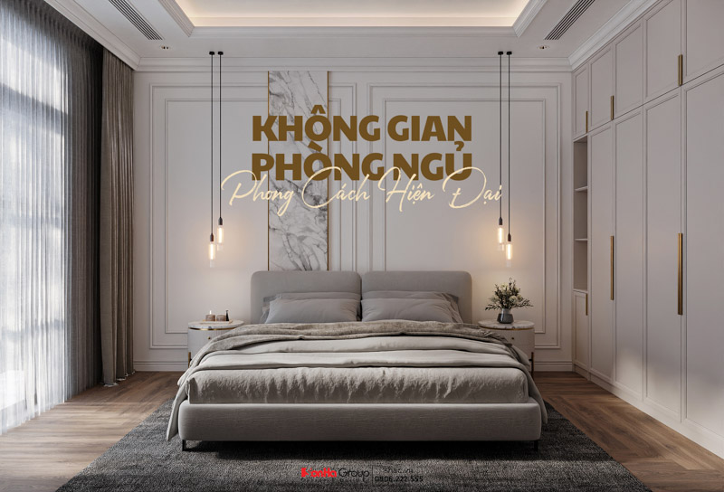 Không gian phòng ngủ phong cách hiện đại