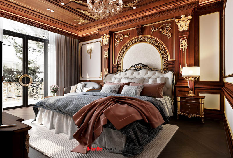 Nghệ thuật sử dụng ánh sáng trong thiết kế nội thất tân cổ điển cho nhà phố 5 tầng 1 tum 16