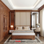 Nghệ thuật sử dụng ánh sáng trong thiết kế nội thất tân cổ điển cho nhà phố 5 tầng 1 tum 56