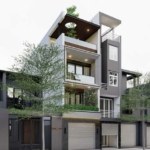 Thiết kế nhà ống 3 tầng 1 tum tại Hải Phòng hiện đại