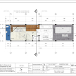 Mặt bằng tầng 1 nhà ống Hiện đại 3 tầng 1 tum tại Hải Phòng