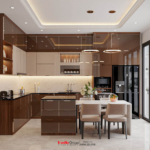 Nghệ thuật sử dụng ánh sáng trong thiết kế nội thất tân cổ điển cho nhà phố 5 tầng 1 tum 42