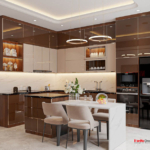 Nghệ thuật sử dụng ánh sáng trong thiết kế nội thất tân cổ điển cho nhà phố 5 tầng 1 tum 43