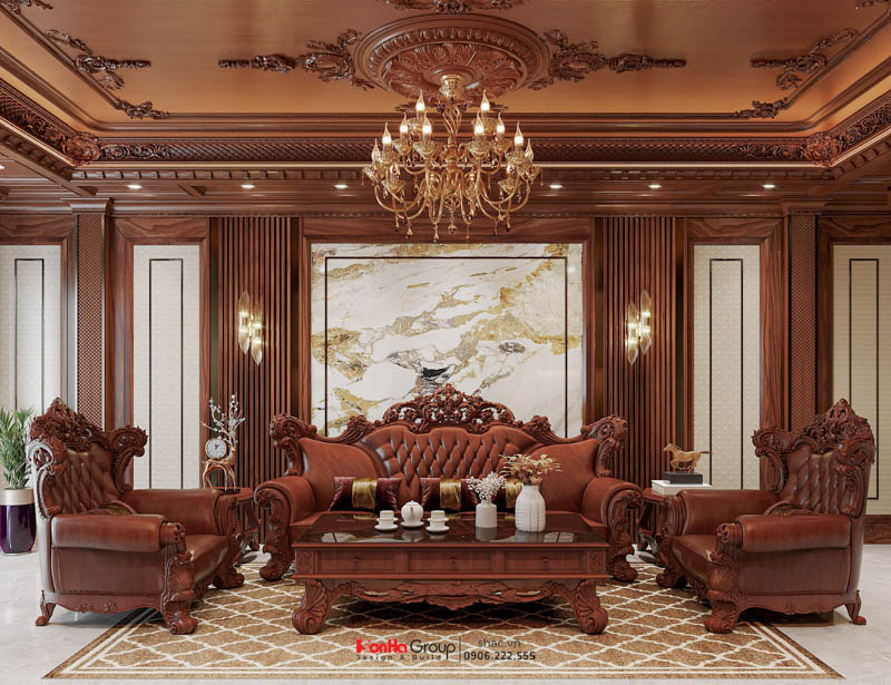 Nghệ thuật sử dụng ánh sáng trong thiết kế nội thất tân cổ điển cho nhà phố 5 tầng 1 tum 10