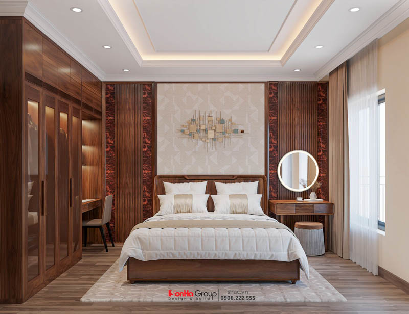 Nghệ thuật sử dụng ánh sáng trong thiết kế nội thất tân cổ điển cho nhà phố 5 tầng 1 tum 19