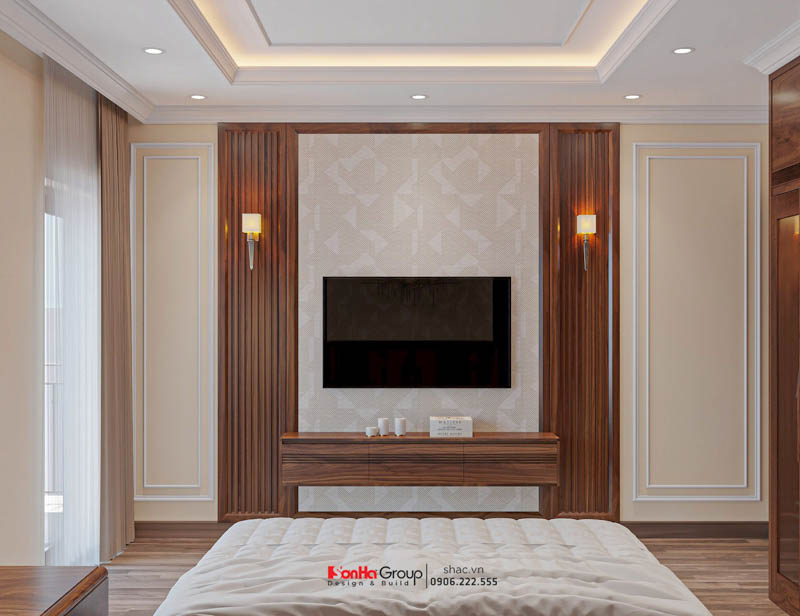 Nghệ thuật sử dụng ánh sáng trong thiết kế nội thất tân cổ điển cho nhà phố 5 tầng 1 tum 18