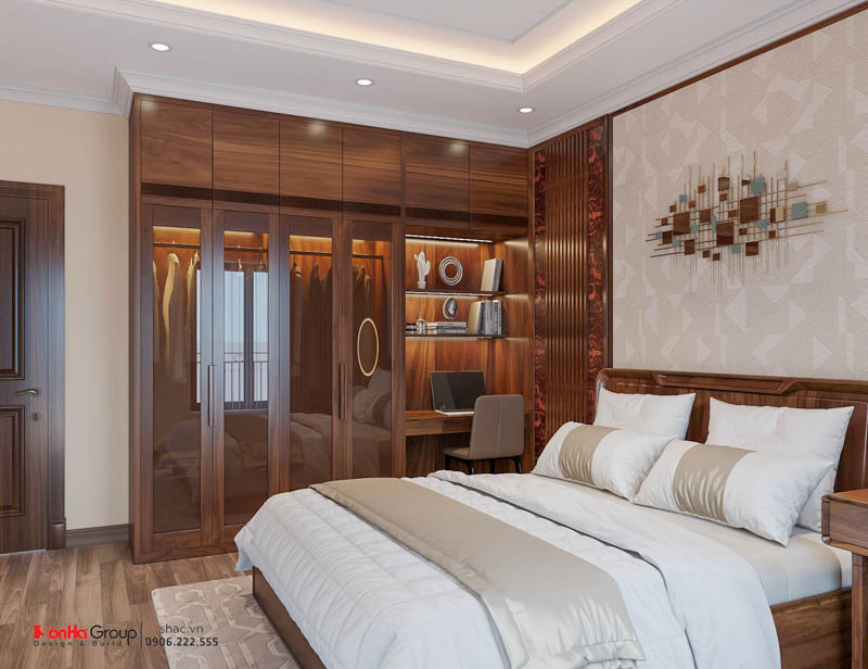 Nghệ thuật sử dụng ánh sáng trong thiết kế nội thất tân cổ điển cho nhà phố 5 tầng 1 tum 17