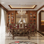 Hệ bàn ăn mang đậm phong cách châu âu quý tộc