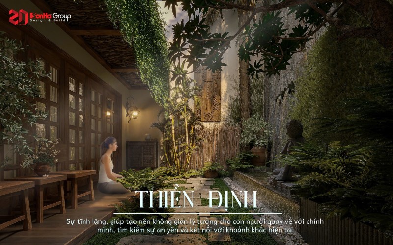 Sân vườn biệt thự Nhật phong cách Zen Garden