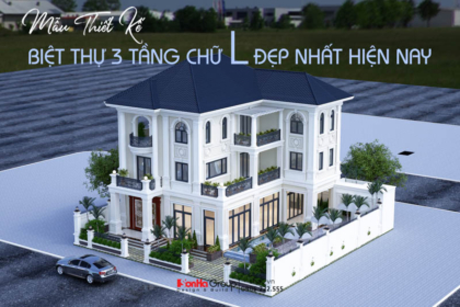 Top 20 mẫu thiết kế biệt thự 3 tầng chữ L đẹp nhất hiện nay