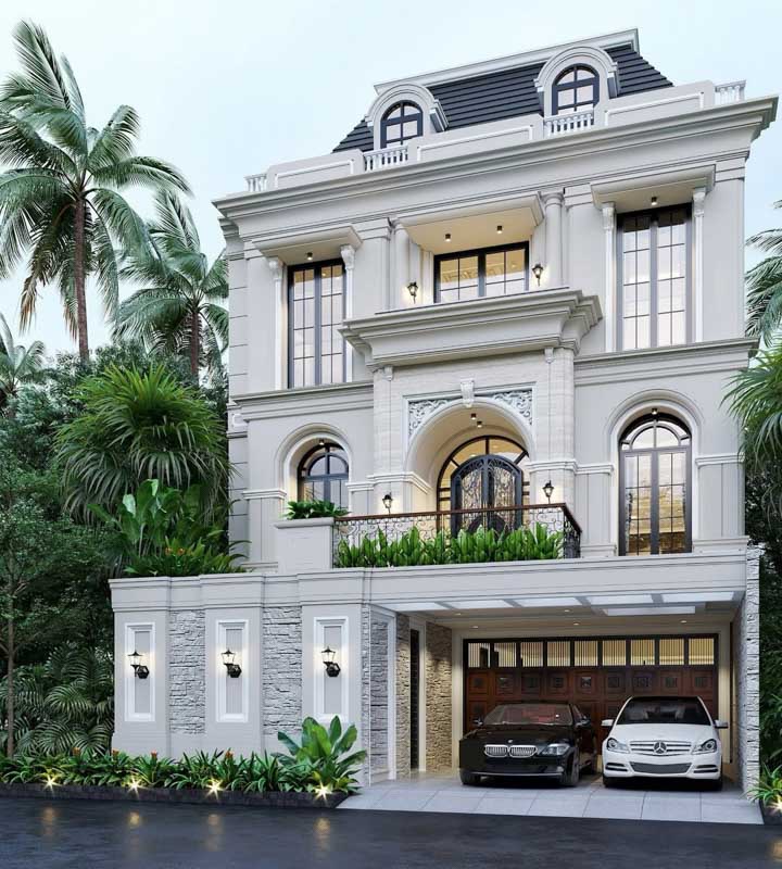 biệt thự 3 tầng tân cổ điển Biệt thự 3 tầng tân cổ điển có phù hợp với mọi gia đình không?