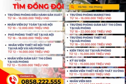 SƠN HÀ GROUP TUYỂN DỤNG CÁC VỊ TRÍ NHÂN SỰ MỚI TẠI HÀ NỘI - HẢI PHÒNG THÁNG 2/2025