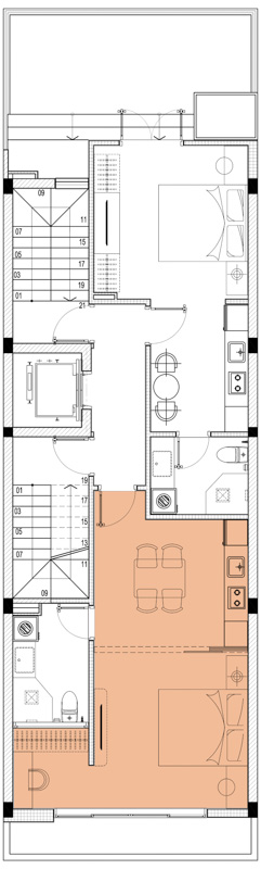 Thiết kế căn hộ cho thuê tại Hải Phòng 5 tầng 1 tum phong cách hiện đại 26