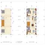 Thiết kế căn hộ cho thuê tại Hải Phòng 5 tầng 1 tum - mặt bằng tầng 3
