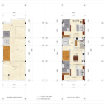 Thiết kế căn hộ cho thuê tại Hải Phòng 5 tầng 1 tum phong cách hiện đại 60