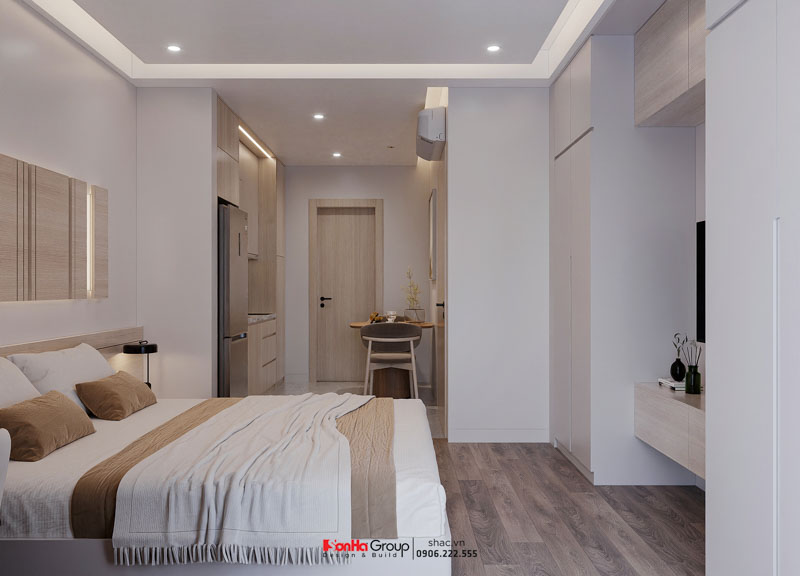 Thiết kế căn hộ cho thuê tại Hải Phòng 5 tầng 1 tum phong cách hiện đại 12