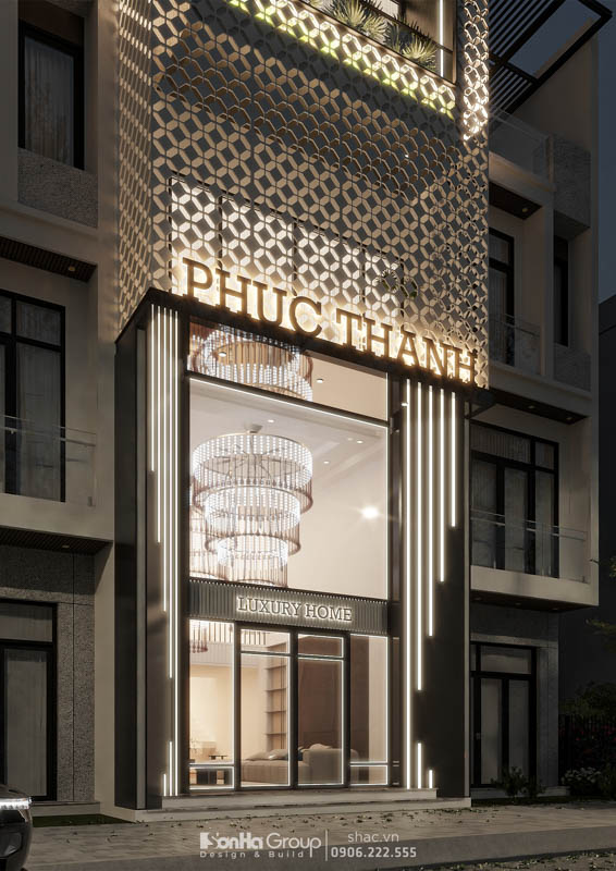 Thiết kế nhà phố 5 tầng – Tháp ánh sáng lung linh giữa lòng Hải Phòng 10