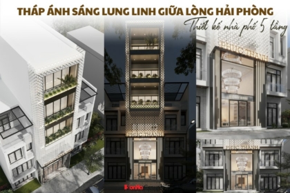 Thiết kế nhà phố 5 tầng – Tháp ánh sáng lung linh giữa lòng Hải Phòng