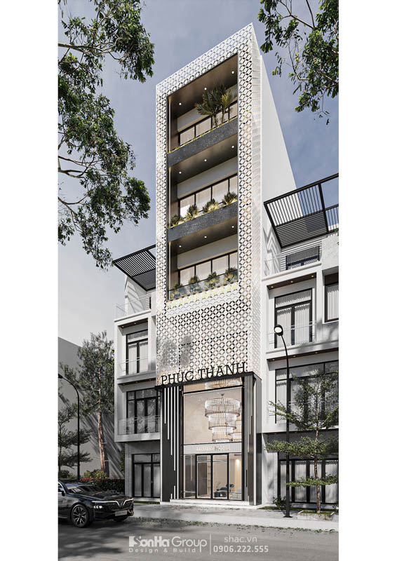Thiết kế nhà phố 5 tầng – Tháp ánh sáng lung linh giữa lòng Hải Phòng 3