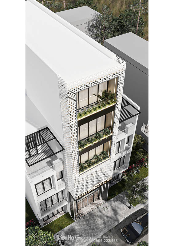 Thiết kế nhà phố 5 tầng – Tháp ánh sáng lung linh giữa lòng Hải Phòng 7