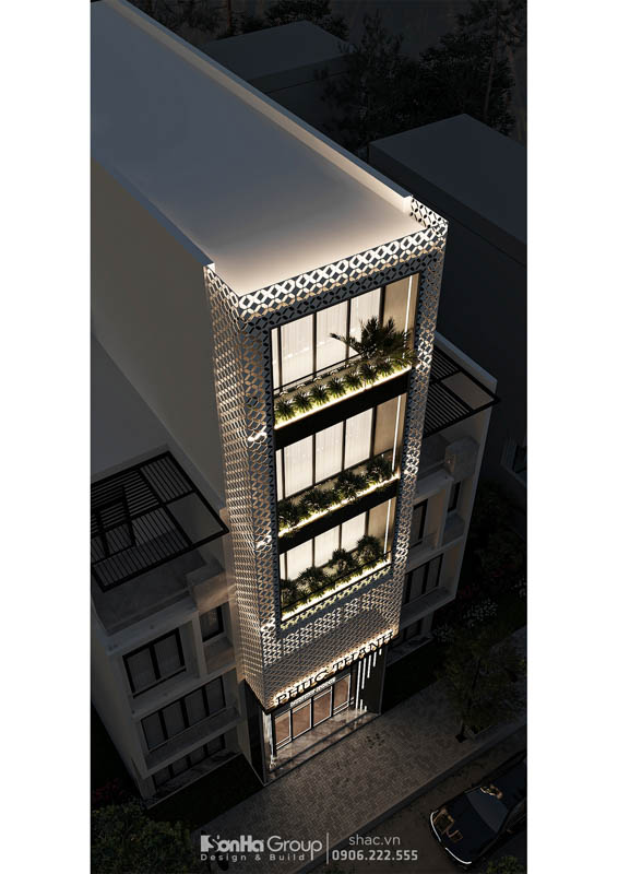 Thiết kế nhà phố 5 tầng – Tháp ánh sáng lung linh giữa lòng Hải Phòng 8