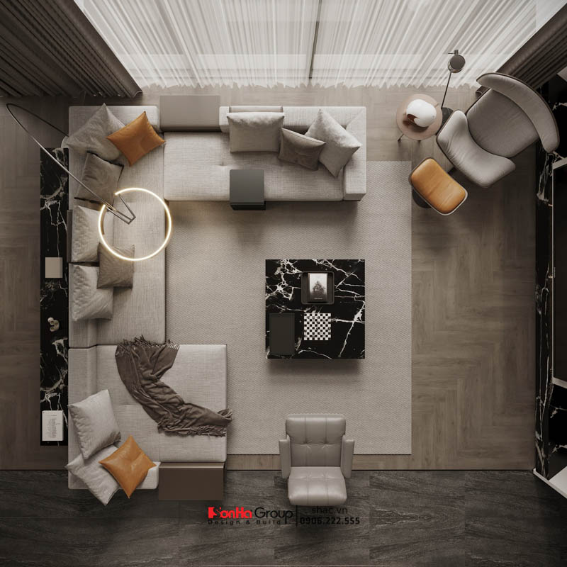 Thiết kế nội thất căn hộ Sky Villa Diamond Crown Hải Phòng - Đẳng cấp biệt thự trên không 3